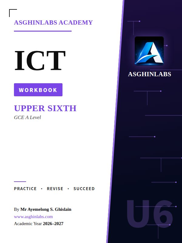 ICT Upper Sixth workbook